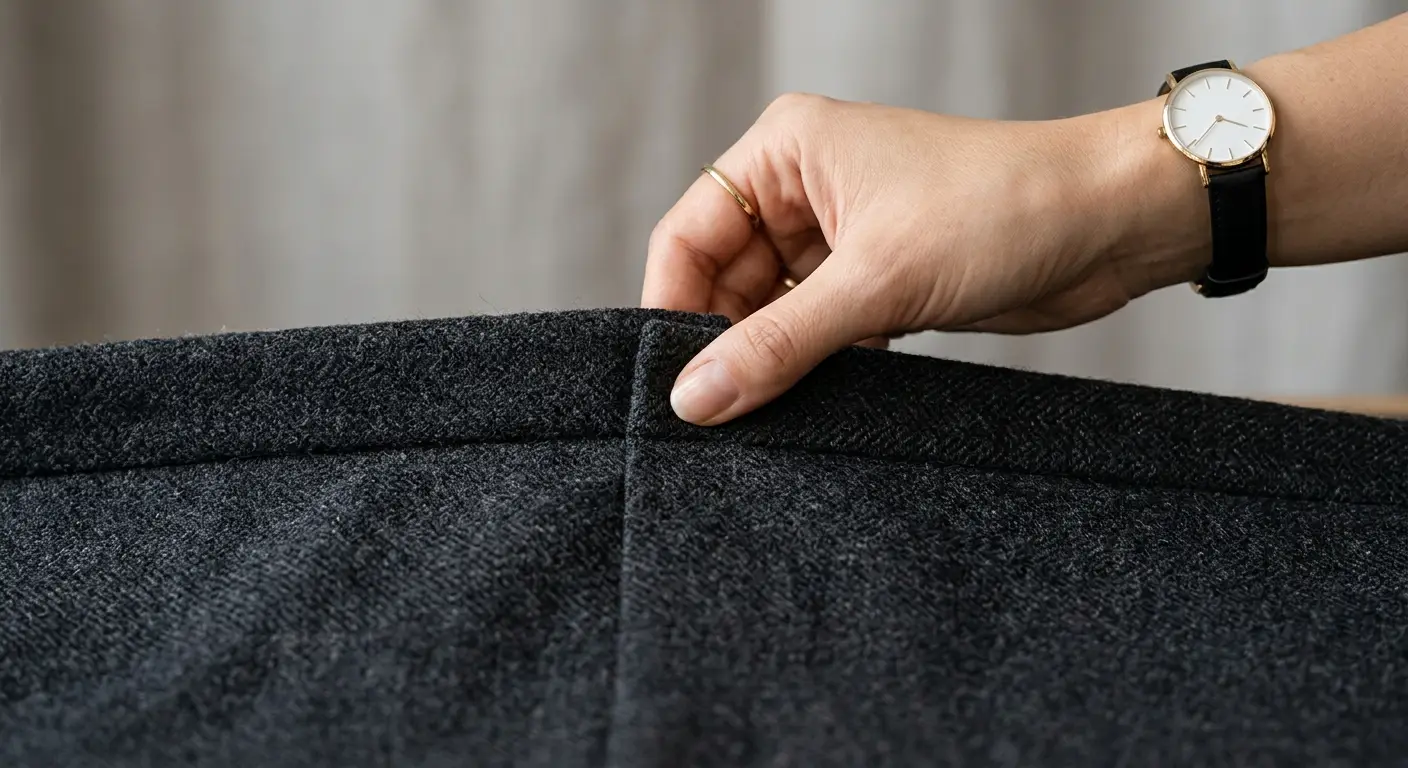 Invisible magnetic closure detail